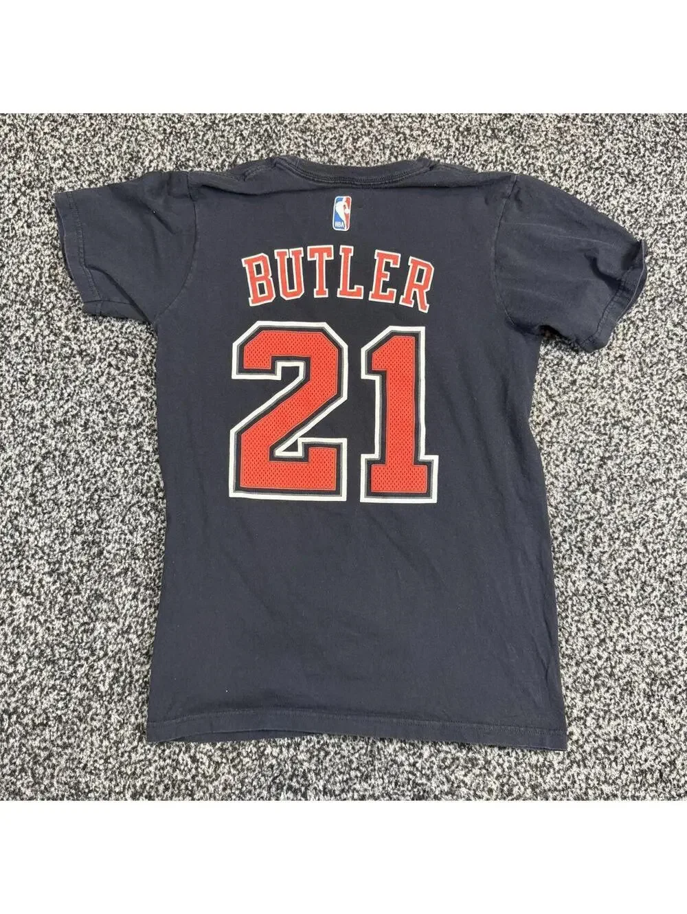 Adidas Chicago Bulls NBA Tee S Red Chicago Text Number 21
